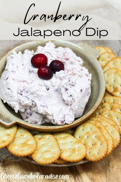 Jalapeno Cranberry Dip, Cranberry Jalapeno Dip, Jalapeno Cream Cheese Dip, Cream Cheese Spread Recipes, Cranberry Dip, Cranberry Jalapeño, Cranberry Chicken Salad, Jalapeno Dip, Cranberry Cream Cheese