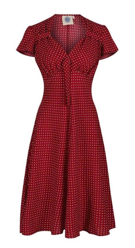 Comfy Trendy Outfits, 1940s Tea Dress, Forties Fashion, Jacket Dress Set, Sweet Heart Neckline, 1940s Style, Tea Parties, 1940s Fashion, Red Polka Dot