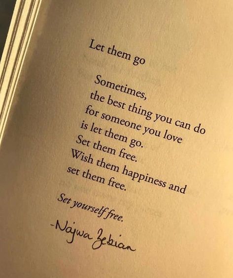 Najwa Zebian Quotes, Letting Go Quotes, Go For It Quotes, Let Them Go, Quotes On Instagram, Strong Women Quotes, Positive Quotes Motivation, Set Me Free, Pretty Words