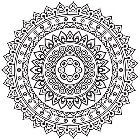 Mundo Hippie, Mandala Colouring, Coloring Mandalas, Arte Yoga, Mandala Doodle, Mandala Stencils, Design Mandala, Mandala Design Pattern, Mandala Art Lesson