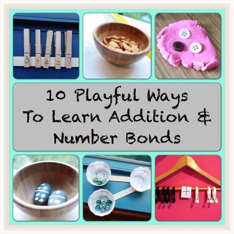 Number Bonds and Addition Number bonds and addition are building blocks to the basic concepts of Math. Learning to count is probably one of the first Math skill children acquire, and through that t… Times Tables Activities, Number Bonds Kindergarten, Rainbow Facts, Number Bond Activities, Number Bonds To 20, Number Bonds To 10, Learning To Count, Number Bond, Keeping Kids Busy