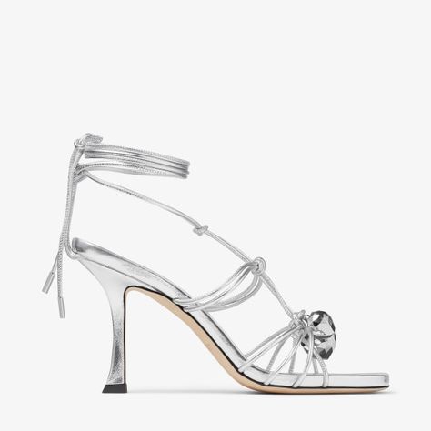 Silver Metallic Heels, Evening Heels, Bridal Boots, Sydney Sweeney, Metallic Heels, Silver Sandals, Sneaker Dress Shoes, Jimmy Choo Shoes, 2024 Collection