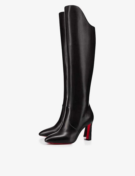 CHRISTIAN LOUBOUTIN Eleonor botta 85 calf black Louboutin Boots, Marvel Loki, Christian Louboutin Boots, Girly Shoes, Black High Heels, Loki, Black Boots, Christian Louboutin, Harry Potter