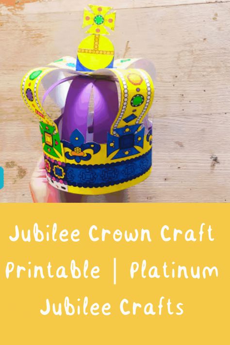 Download our craft pack to discover how to make this fabulous jubilee crown craft. You'll need to print our templates onto card and another sheet of colourful card to make this fab crown craft. This is a more complex jubilee craft perfect for getting KS2 children excited about the Platinum jubilee. Children can decorate their jubilee crown craft in any colour they choose so each crown craft created will be unique #Jubilee Jubilee Craft, Jubilee Crafts, Jubilee Crown, Crown Template, Family Resources, Crown Crafts, Suncatcher Craft, Platinum Jubilee, List Of Activities