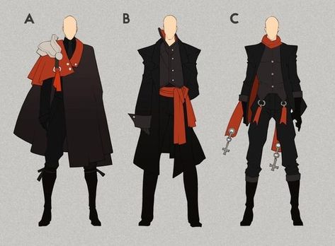 Vampire Outfit, Vampire Clothes, Male Characters, Drawing Anime Clothes, Fashion Design Drawings, Drawing Clothes, Fantasy Clothing, Fantasy Fashion, Character Outfits