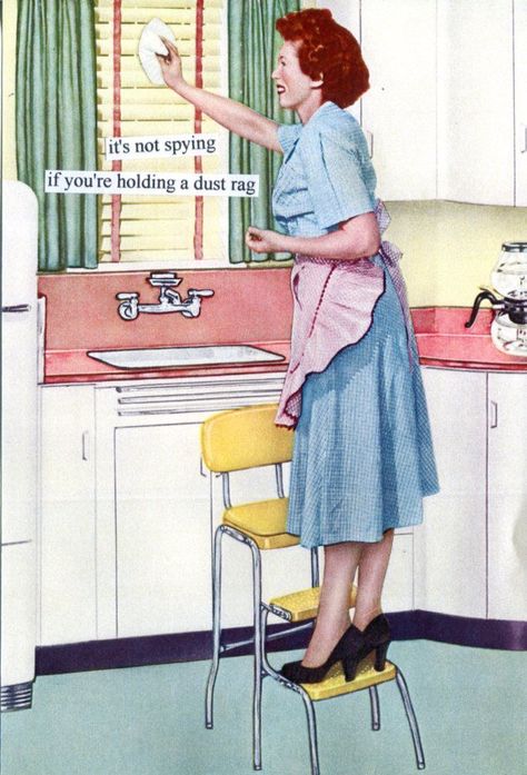 Bahaha Vintage Wife, Anne Taintor, Vintage Housewife, Retro Housewife, Retro Funny, Domestic Goddess, Retro Humor, Washing Dishes, E Card