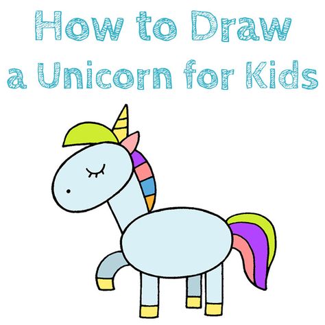 #Unicorn #Pony #UnicornDrawing #DrawingUnicorn #howtodrawaunicorn #cuteunicorn #drawing #easydrawing #howtodraw #art #fantasy #fairytale #animals #horse #sketching #forkids #drawingtutorial Unicorn Outline, Super Easy Drawings, Elementary Drawing, Watch Drawing, Cartoon Drawings Disney, Unicorn Drawing, Unicorn Kids, Unicorn Pictures, Drawing Tutorials For Kids