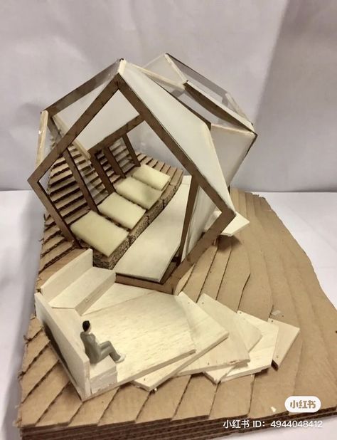 Pavilion Architecture Model, Concept Models Architecture Ideas, Garden Pavilion Architecture, Pavillion Design Architecture, Pavilion Design Concept Architecture, Bridge Architecture Design, Maket Architecture Ideas Design, Pavillion House, Pavilion Model