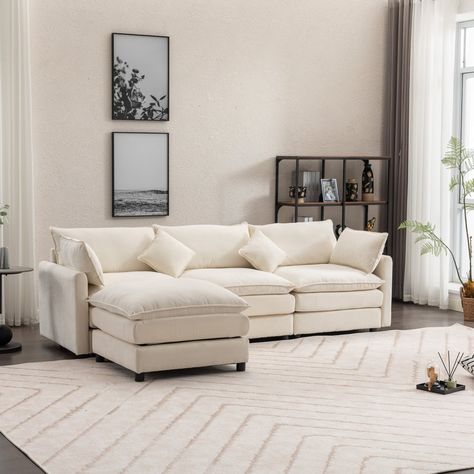 ⚡️This chic and contemporary sectional L shaped sofa is designed for smaller spaces without compromising on comfort or style. 💥Summer sale going on now - Use code SUMMER24 for an additional 10% off your order! Click the 🔗: in bio #homedecor #interiorstyle #sofagoals #sectionalsofa #livingroominspo #summersale #homedeals #supportsmallbusiness #freeshipping #emjaybrands Sofa With Ottoman, Contemporary Sectional, Shaped Sofa, Sectional Sofas, L Shaped Sofa, Living Room Inspo, Living Room Seating, Style Summer, Online Furniture Stores