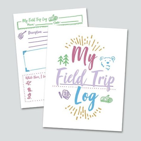 Free Field Trip Log Printable #homeschool #fieldtrip Homeschool Field Trip Log, Field Trip Journal, Homeschooling Prek, Field Trip Report, Notebooking Homeschool, Project Based Learning Elementary, Project Based Learning Kindergarten, Homeschool Tools, Homeschool Portfolio