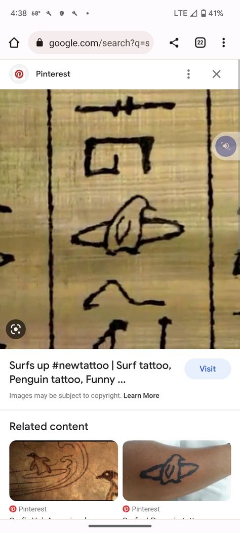 Penguin Surfing Tattoo, Surfs Up Tattoo, Surfboard Tattoo, Surf Tattoo, Penguin Tattoo, Hand Tattoos For Guys, Up Tattoos, Matching Tattoos, Surfs Up