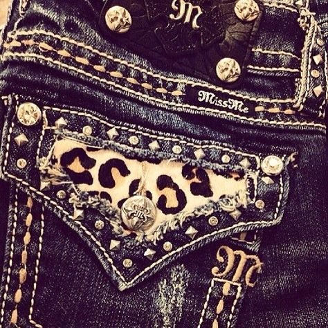 Cheetah Miss Me # Jeans | totallyagirl Miss Mes, Mcbling Fashion, 2000s Fashion Outfits, New Rock, Cute Jeans, Miss Me Jeans, 2000s Fashion, Dream Clothes, Country Girls