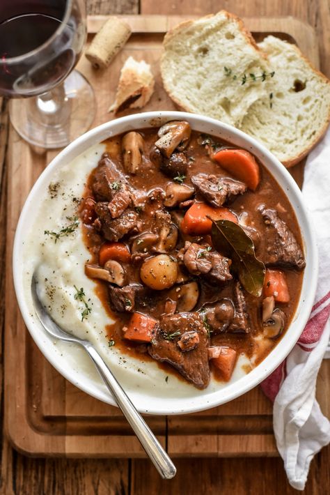 French Beef Bourguignon, Beef Barley Stew, Barley Stew, Beef Barley, Crockpot Cooking, French Dishes, French Cooking, Most Popular Recipes, Slow Cooker Beef