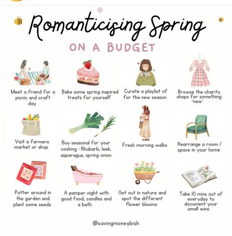 Romanticizing Summer, Summer Writing, Hygge Life, Spring Activities, Mind Body And Soul, Spring Aesthetic, Spring Inspiration, Self Care Activities, Mental And Emotional Health