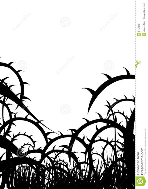 Thorn stencil Thorn Illustration, Rapunzel Grimm, Rose With Thorns, Spooky Garden, Terrific Tuesday, Rose Thorns, House Clipart, Tattoo Style Drawings, Clipart Free