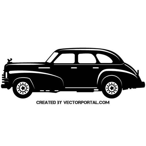 Vintage Car Silhouette, Car Silhouette Vector, Bentley Arnage, Bubble Drawing, Chip Board, Biology Art, Car Silhouette, Art Journal Cover, Free Clipart Images