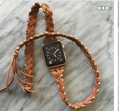 Leather Goodies, Mens Fashion Smart, Apple Watch Accessories, Casual Watches, Apple Watch Band, Braided Leather, Leather Wraps, Cool Watches, Watch Strap