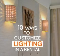 10 ways to customize lighting in a rental apartment Lighting Hacks, Apartment Lighting, Apartment Hacks, Balcony Lighting, Trendy Apartment, Apartment Makeover, Rental Apartment, Diy Apartment Decor, Apartment Patio