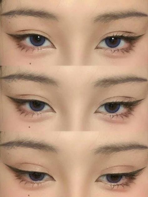 Eye Makeup Lashes, Teknik Makeup, Membentuk Alis, Bentuk Alis, Anime Eye Makeup, Mekap Mata, Doll Eye Makeup, Korean Eye Makeup, Beauty Makeup Tutorial