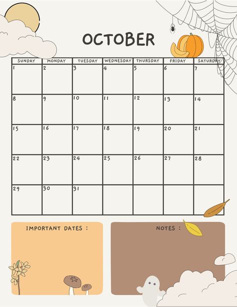 October Calender 2024 Aesthetic, Good Notes Monthly Planner, October 2023 Calendar, Ipad Templates, Notes Templates, Planner Designs, Teaching Math Strategies, Calendar Design Template, Notes Notebook