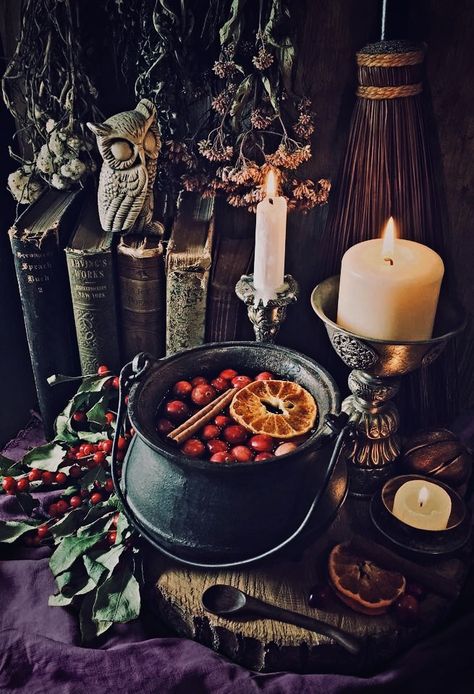 Yule Traditions, Winter Hygge, Nature Witch, Solstice Celebration, Dark Christmas, Blessed Be, Winter Soups, Magic Aesthetic, Stovetop Potpourri