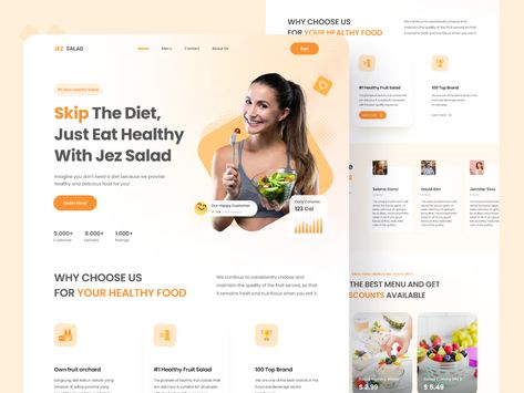 Restaurant Website Design Inspiration, Magazine Website Design, Landing Ideas, Restaurant Website Design, Food Web Design, Best Landing Page Design, Blog Website Design, Directory Design, Restaurant Website