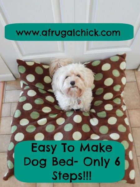 Dog Bed Sewing Pattern, Easy Dog Bed, Dog Beds Homemade, Dog Tricks Easy, Diy Steps, Diy Pet Bed, Dogs Diy Projects, Diy Dog Bed, Dog Pillow Bed