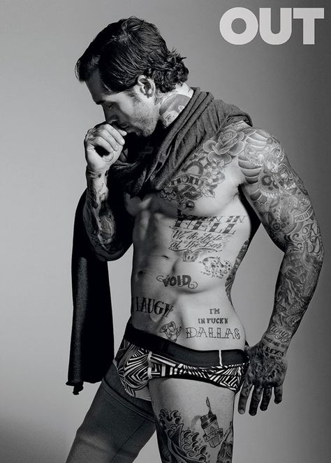 Alex Minsky Alex Minsky, Out Magazine, Beard Tattoo, Le Male, Inked Men, Man Crush, Male Beauty, Celebrities Male, Male Models