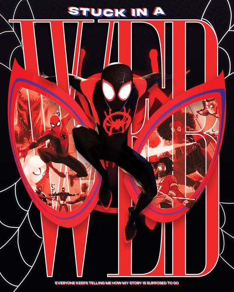 Spiderman Graphic Design, Nah Imma Do My Own Thing, Across The Spiderverse Poster, Imma Do My Own Thing, Poster Concept Design, Spidey Aesthetic, Spiderverse Poster, Spider Man Across The Spiderverse, Spiderman Poster