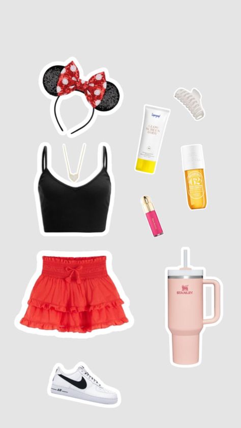 disney fit!❤️ Preppy Theme Park Outfit, Disneyland Aesthetic Outfit Summer, Cute Outfits Disney World, Cute Outfits To Wear To Disney World, Disney World Character Outfits, Disney Fits Spring, Disney Preppy Outfits, Preppy Disney Fits, Disney Outfits For Teens