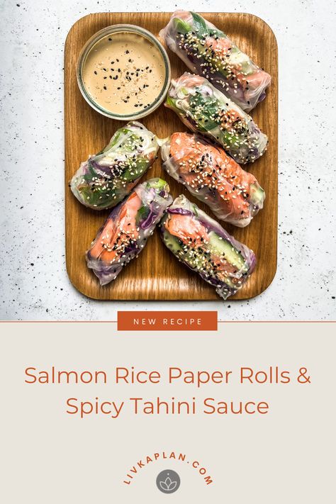 Salmon Rice Wrap Recipes, Salmon Summer Rolls, Salmon Rice Paper Bites, Rice Paper Recipes Salmon, Smoked Salmon Spring Rolls, Salmon Rice Paper Wraps, Salmon And Rice Paper, Salmon In Rice Paper, Salmon Rice Paper Rolls