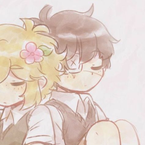 art credit : @mariihearts_ on twitter ☀️🌱 feel free to use <3 Matching Pfps, Matching Icons, Basil, On Twitter, Twitter, Anime, Hair