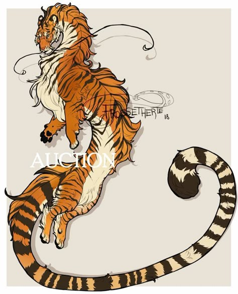 Tiger Dragon, Zoo Ideas, Draw Animals, Japon Illustration, Drawing Animals, Creature Drawings, Tiger Art, Fantasy Creatures Art, Mythical Creatures Art