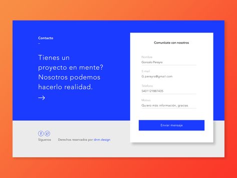 Contact form design, web user interface by Diego Morrongiello on Dribbble Website Contact Form Design, Contact Us Form Design, Landing Page Form Design, Contact Section Web Design, Contact Form Web Design, Form Ui Design Website, Form Design Ui, Website Form Design, Form Design Layout