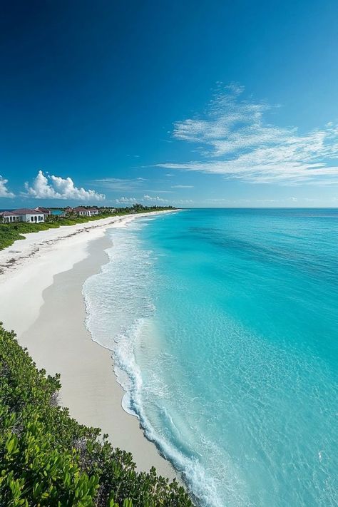 Experience Paradise at Grace Bay Beach in Turks and Caicos 🏝✨ Relax on the pristine shores of Grace Bay Beach, known for its powdery white sands, crystal-clear turquoise waters, and vibrant coral reefs. Perfect for a luxurious and serene beach escape. 🌿🌞 #GraceBayBeach #TurksAndCaicos #BeachParadise #TravelInspiration Beaches Turks And Caicos, Grace Bay Beach, Coral Beach, Grace Bay, Coral Reefs, Beach Paradise, English Speaking, Turquoise Water, Turks And Caicos