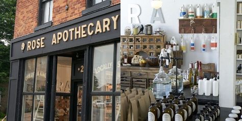 Schitt's Creek: 10 Things That Make No Sense About Rose Apothecary Rose Apothecary Aesthetic, Rose Apothecary Schitts Creek, Apothecary Store, Stocking Shelves, Rose Apothecary, Led Store, About Rose, Miniature Ideas, Plungers