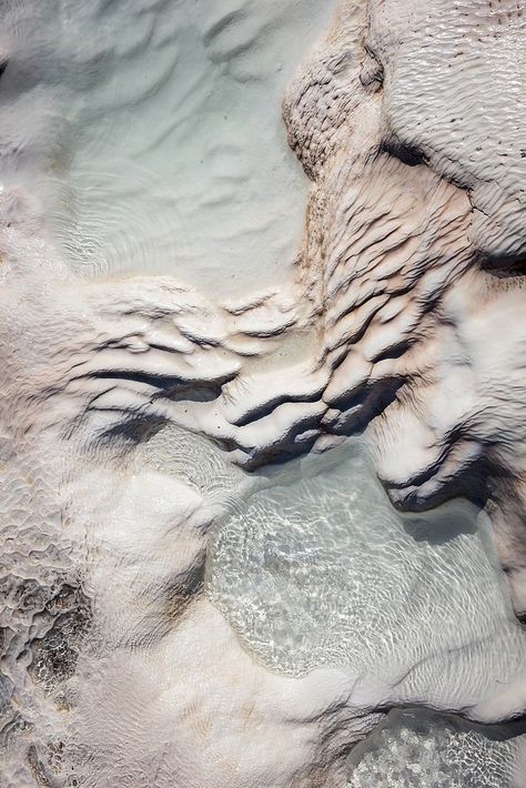 Travertine Pool, Pastel Decor, Color Textures, The Sand, Aerial View, Textures Patterns, Color Inspiration, Mother Nature, Beautiful Places