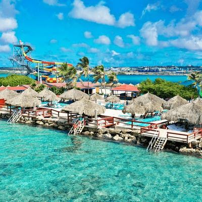 1. De Palm Island Aruba – Private Cabanas Travel Dream Board, 40th Birthday Trip, Bus Transportation, Aruba Travel, Palm Island, Vacation With Kids, Beach Cabana, Cherry Desserts, Vacation Locations