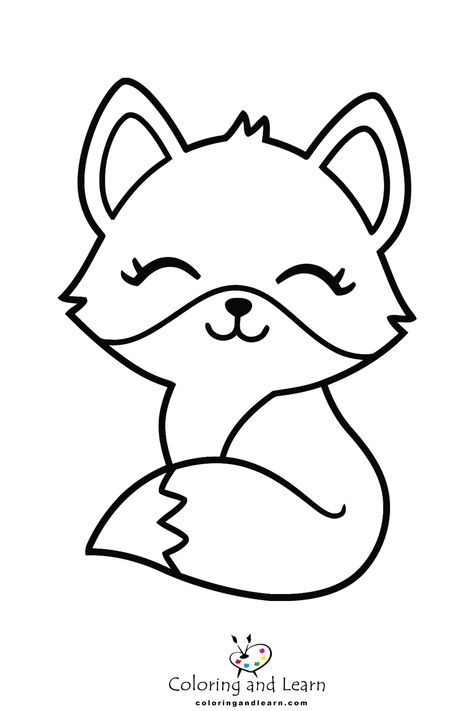 Fox Coloring Pages  - coloringandlearn.com halloweenspidercoloring #coloringpagesforkids Easy Animal Coloring Pages, Animal Cutouts Templates Free Printable, Fox Printable Free, Fox Colouring Pages, Free Kids Coloring Pages Printables, Fox Art For Kids, Simple Animal Coloring Pages, Fox Coloring Pages Free Printable, Easy Fox Drawing