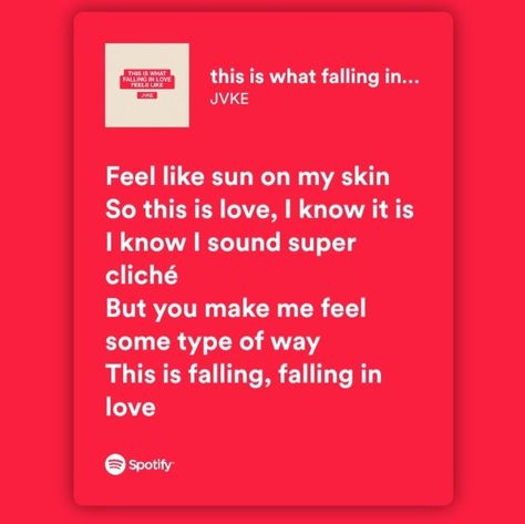 This Is What Falling In Love Feels Like, This Is What Falling In Love Feels Like Jvke Spotify, Falling In Love Songs, Cross Love, Star Crossed, Love Songs Lyrics, Music Aesthetic, This Is Love, You Make Me