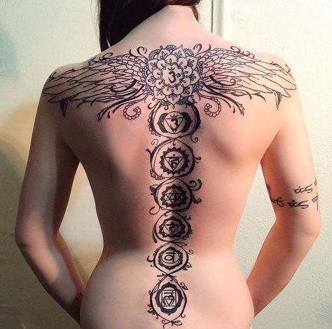 Caduceus tattoo Cadeusus Tattoo, Kundalini Tattoo, Caduceus Tattoo, Always Tattoo, Back Tats, Chakra Tattoo, Phoenix Tattoo, Time Tattoos, Tattoo Photos