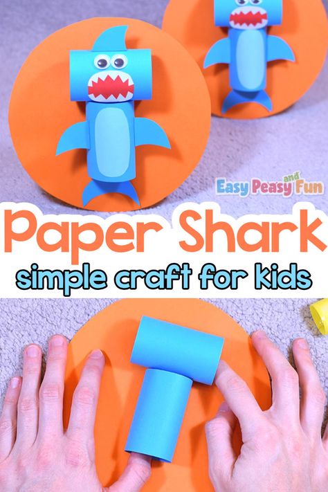 Hammerhead Shark Paper Craft for Kids Diy Shark Craft, Hammerhead Shark Craft, 3d Shark Craft, Build A Shark Printable, Shark Art Activity, Shark Week Crafts, Frankenstein Craft, Ocean Animal Crafts, Octopus Crafts