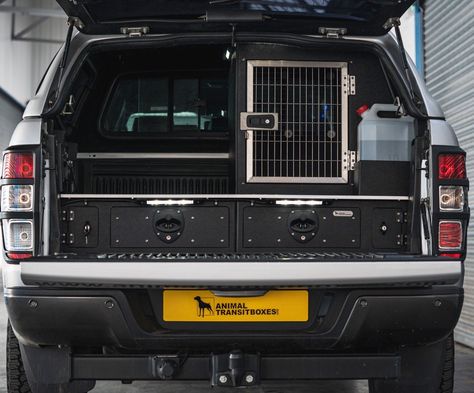 Specialists in the design & build of double cab animal transit boxes, dog car cages, van dog cages, dog vehicle conversions & whelping boxes. Van Conversion Dog, Dog Box For Truck, Dog Car Travel, Custom Dog Crate, Upland Bird Hunting, Dog Transport, Raised Dog Beds, Quad Bikes, Dog Organization