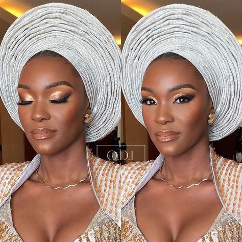 Nigerian Makeup, Nigerian Makeup Looks, Nigerian Bridal Makeup, Nigeria Makeup Looks, Igbo Bride Makeup, Nigerian Owambe Makeup, Nigerian Bride Makeup, Nigerian Traditional Makeup Looks, Bridal Makeup Nigeria