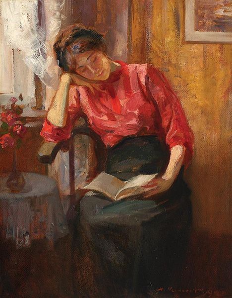 Clock Without Hands.: Reading, Nicolae Vermont. Romanian (1866 - 1932) People Reading, Books To Read For Women, Reading Art, Post Impressionism, Art Brut, Woman Reading, Reading A Book, Girl Reading, Impressionism