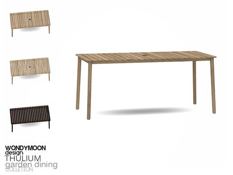 - Thulium Garden Dining - Dining Table Found in TSR Category 'Sims 4 Dining Tables' Sims 4 Cc End Table, Sims 4 Cc Furniture Living Rooms, Sims 4 City Living, Sims 4 Beds, Furniture Cc, Sims 4 Kitchen, Die Sims 4, Eating Table, Sims 4 Bedroom