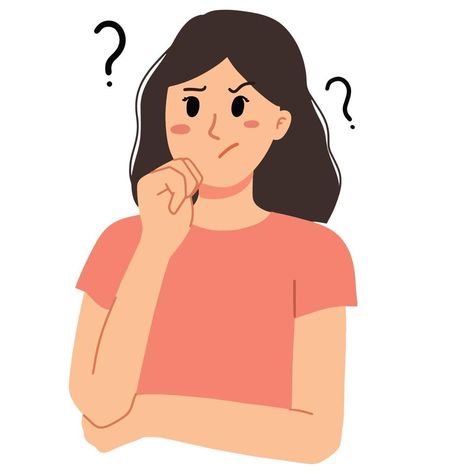 Question Mark Illustration, Confused Woman, Question Icon, Vector Illustration People, Cartoon Network Characters, Presentation Slides Design, Person Icon, Pregnancy Art, Desain Buklet