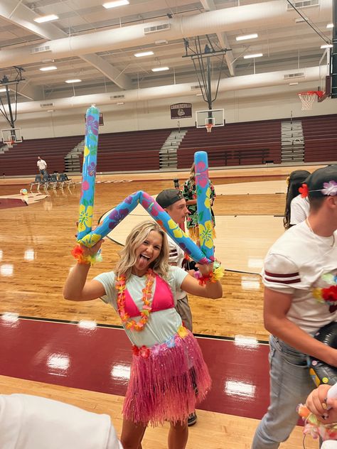 beach theme football game hawaiian dress up Hawaiian Pep Rally, Beach Theme Football Game, Beach Humor, Football Theme, Pep Rally, Football Themes, Hawaiian Dress, Beach Theme, Football Game