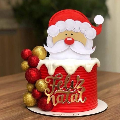 Topo de Bolo Natalino: moldes, modelos para imprimir e decorar - Artesanato Passo a Passo! Cake Designs For Boy, Christmas Cupcakes Recipes, Christmas Cupcakes Decoration, Diy Christmas Table, Christmas Cake Designs, Christmas Cake Decorations, Animal Cakes, Classic Cake, Cake Gallery