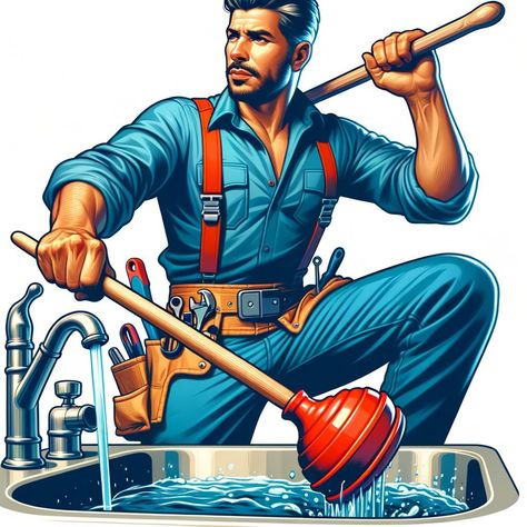 Hey, y'all! Billy here, from In Demand Plumbing. Get ready to turn your hands from techy-typers to trusty plumbers! Ever found yourself staring at a gurgling sink, the water swirling slower than a Sunday driver in the fast lane? I hear ya! But guess what? I've got a tip that'll have you fixed up faster than you can say In Demand Plumbing! Grab a regular old plumber's plunger: red rubber, wood handle, no frills. Plug the sink overflow hole with a wet cloth and fill up the sink halfway. Mak... Water Swirl, Dirty 30, Rubber Wood, Diy Style, Wood Handle, No Frills, Plumbing, Swirl, Finding Yourself